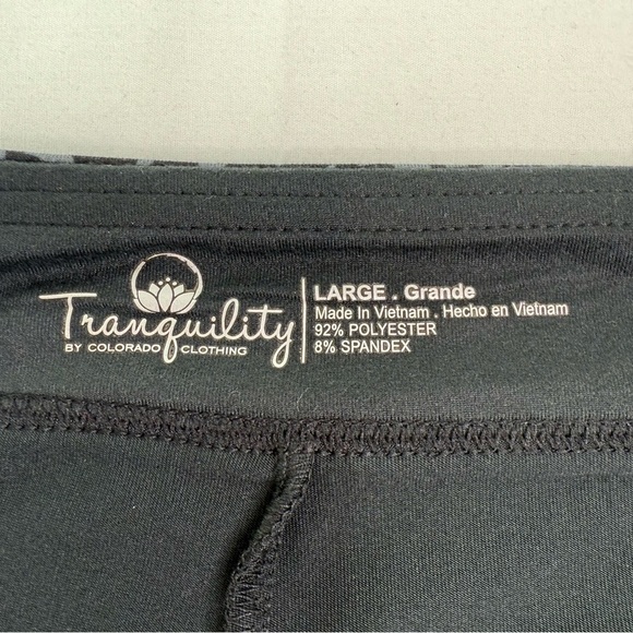 NWT Tranquility by Colorado Clothing Black Gray Pull On Skort Size Large - Picture 3 of 7